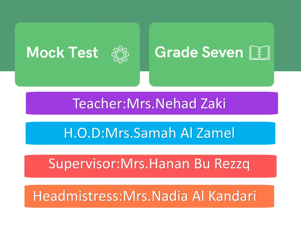 teacher mrs nehad zaki