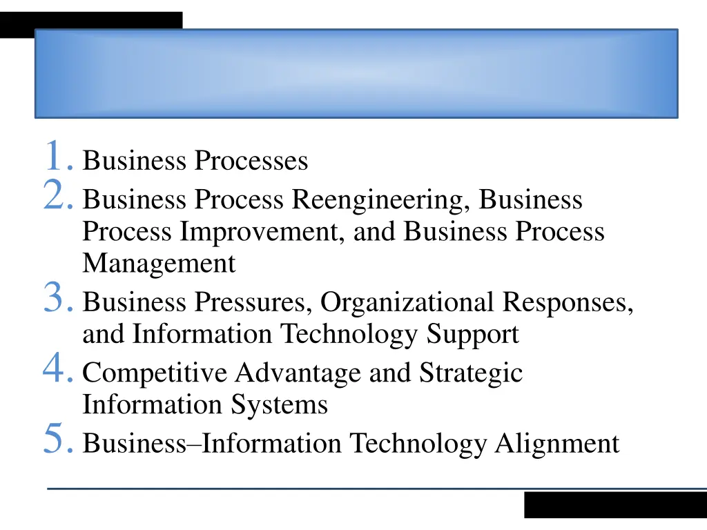 1 business processes 2 business process