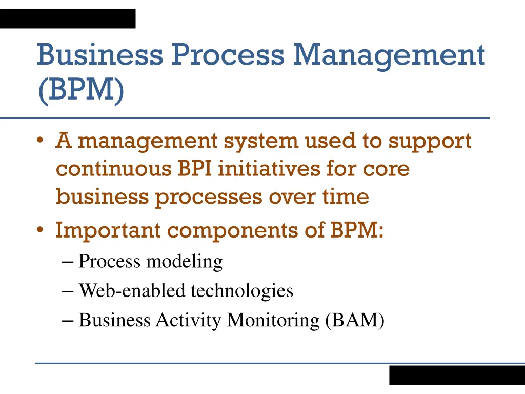 business process management bpm