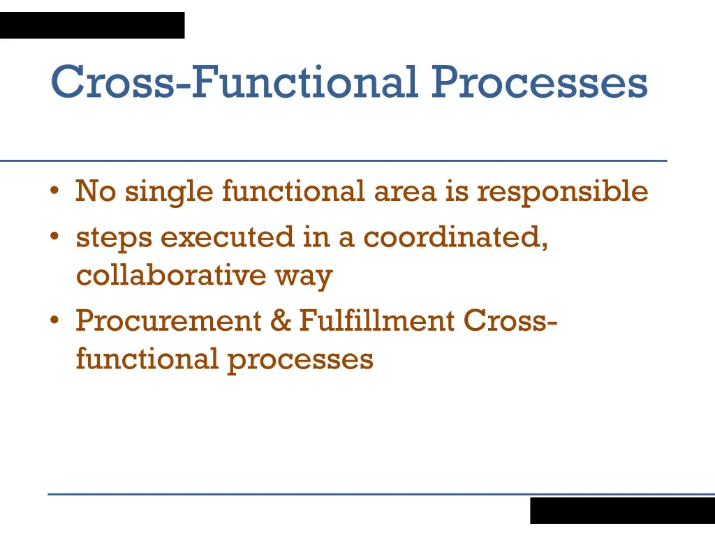 cross functional processes