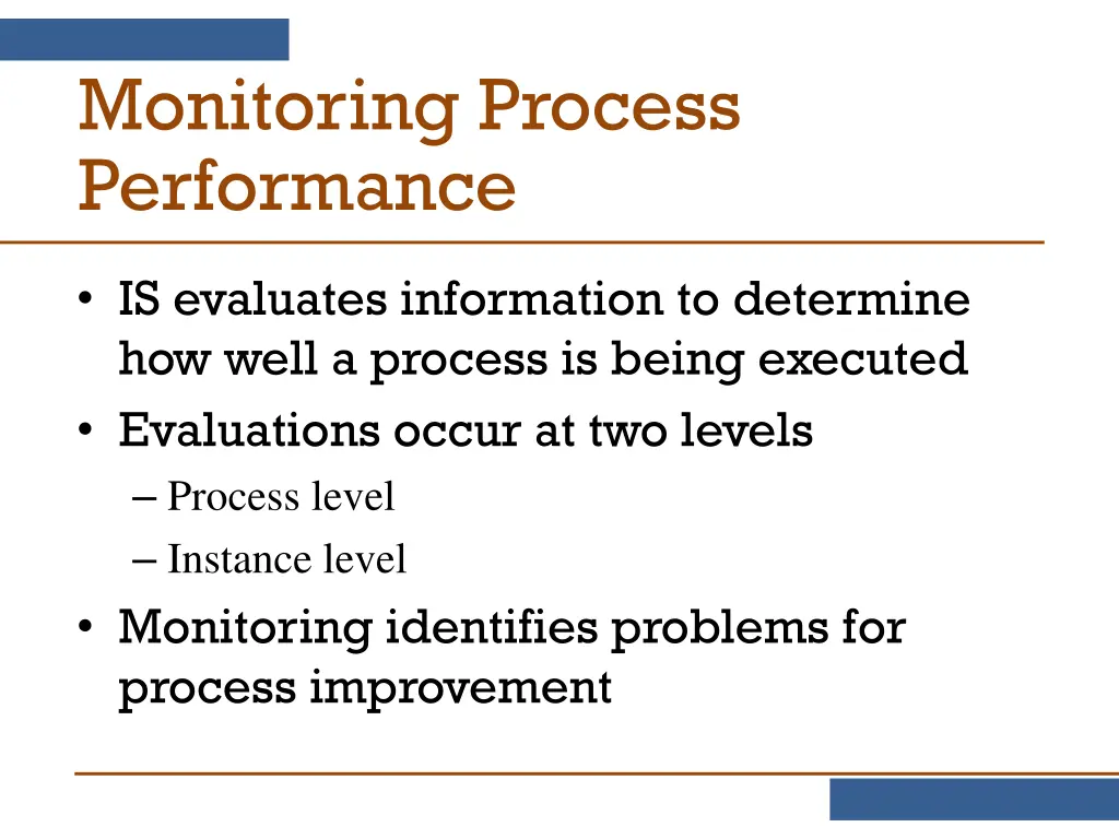 monitoring process performance