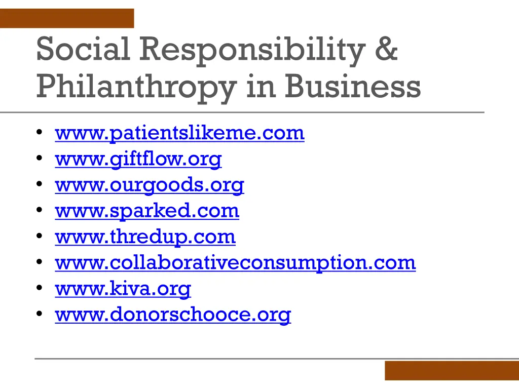 social responsibility philanthropy in business