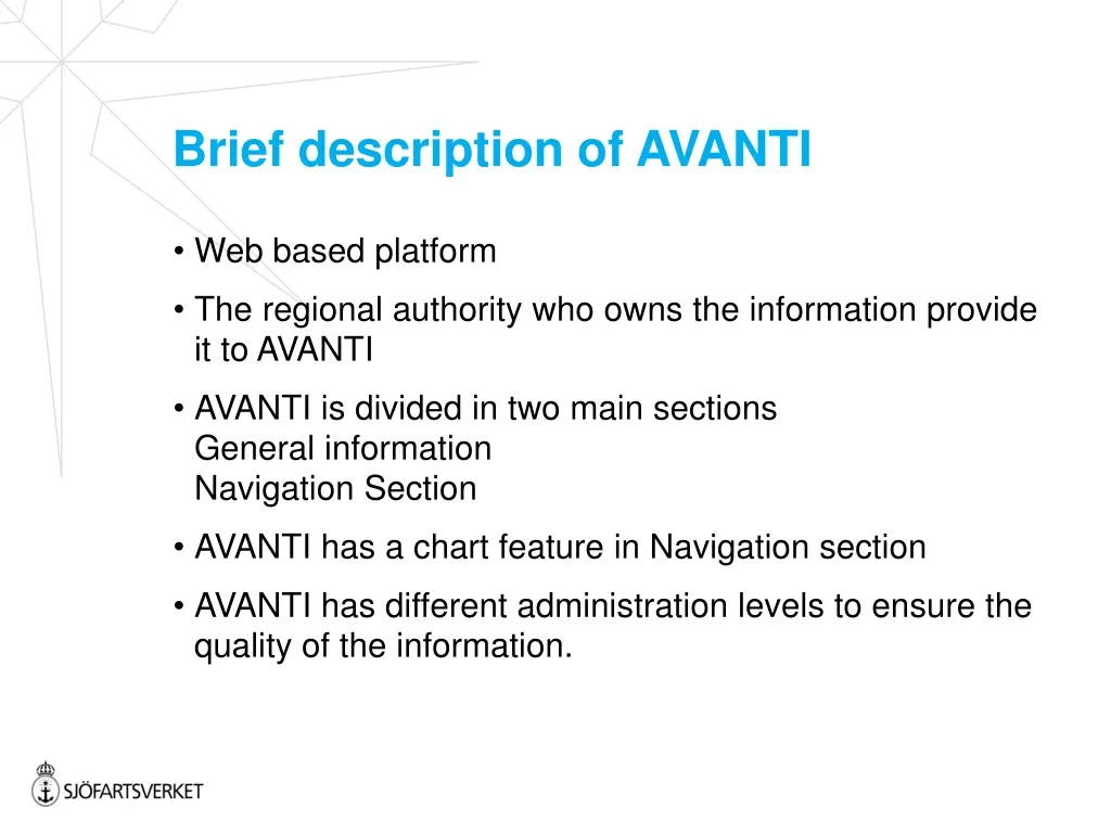 brief description of avanti