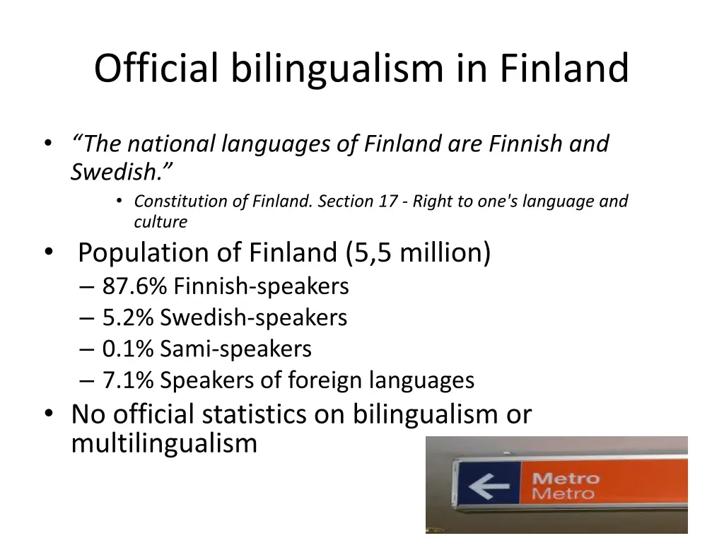 official bilingualism in finland