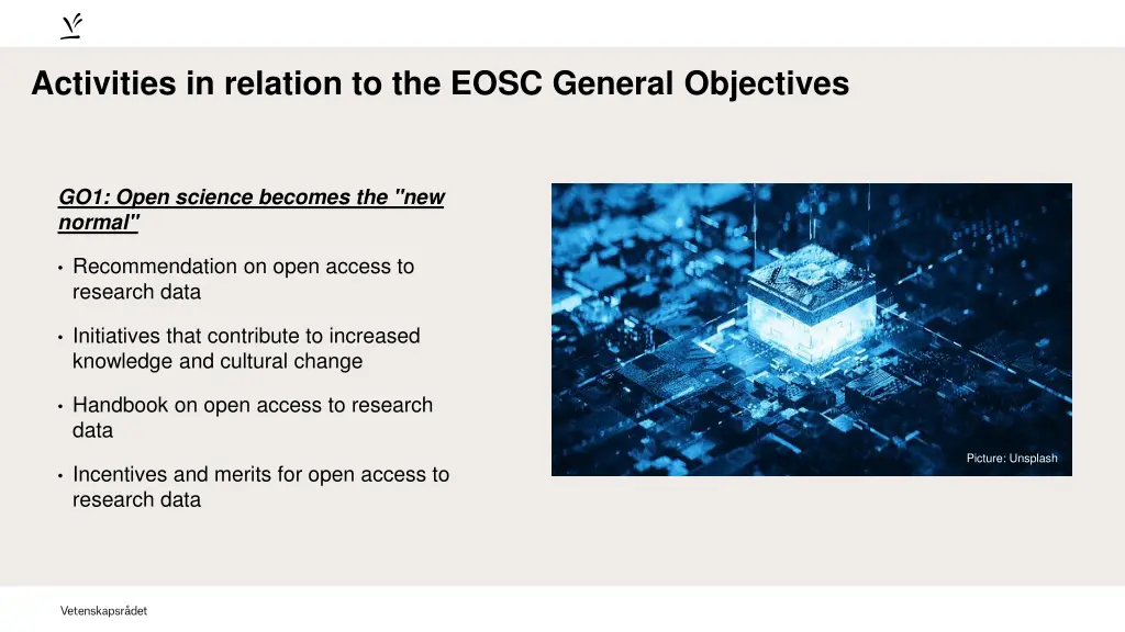 activities in relation to the eosc general