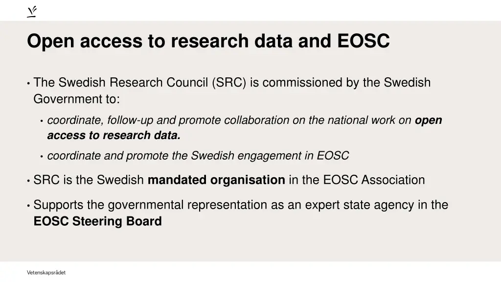 open access to research data and eosc