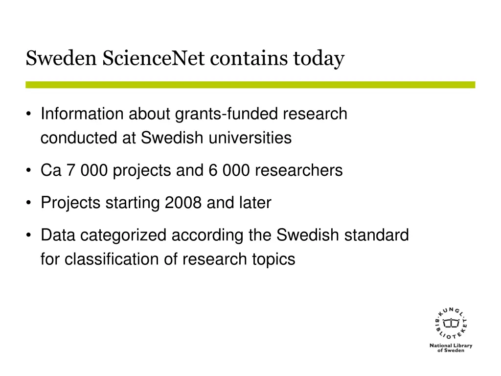 sweden sciencenet contains today