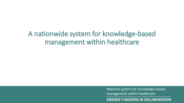 a nationwide system for knowledge a nationwide