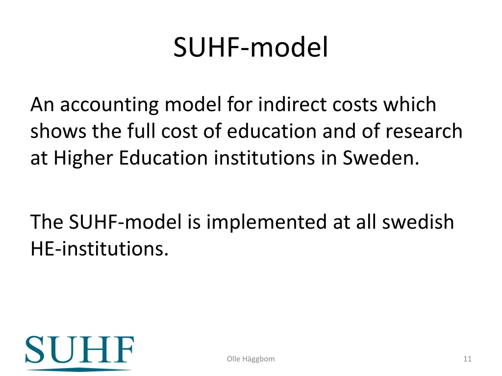 suhf model