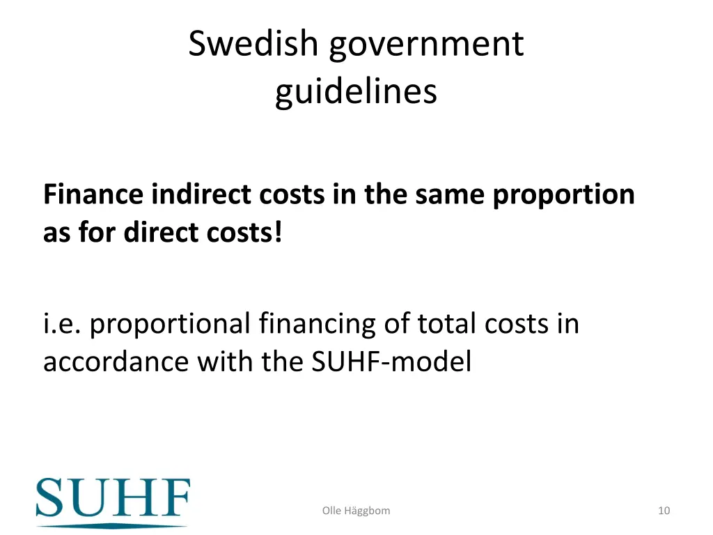 swedish government guidelines