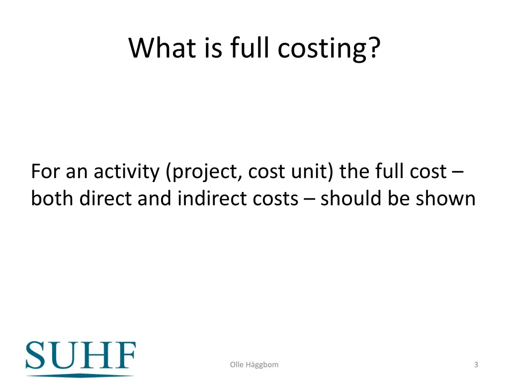 what is full costing