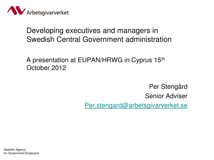 developing executives and managers in swedish