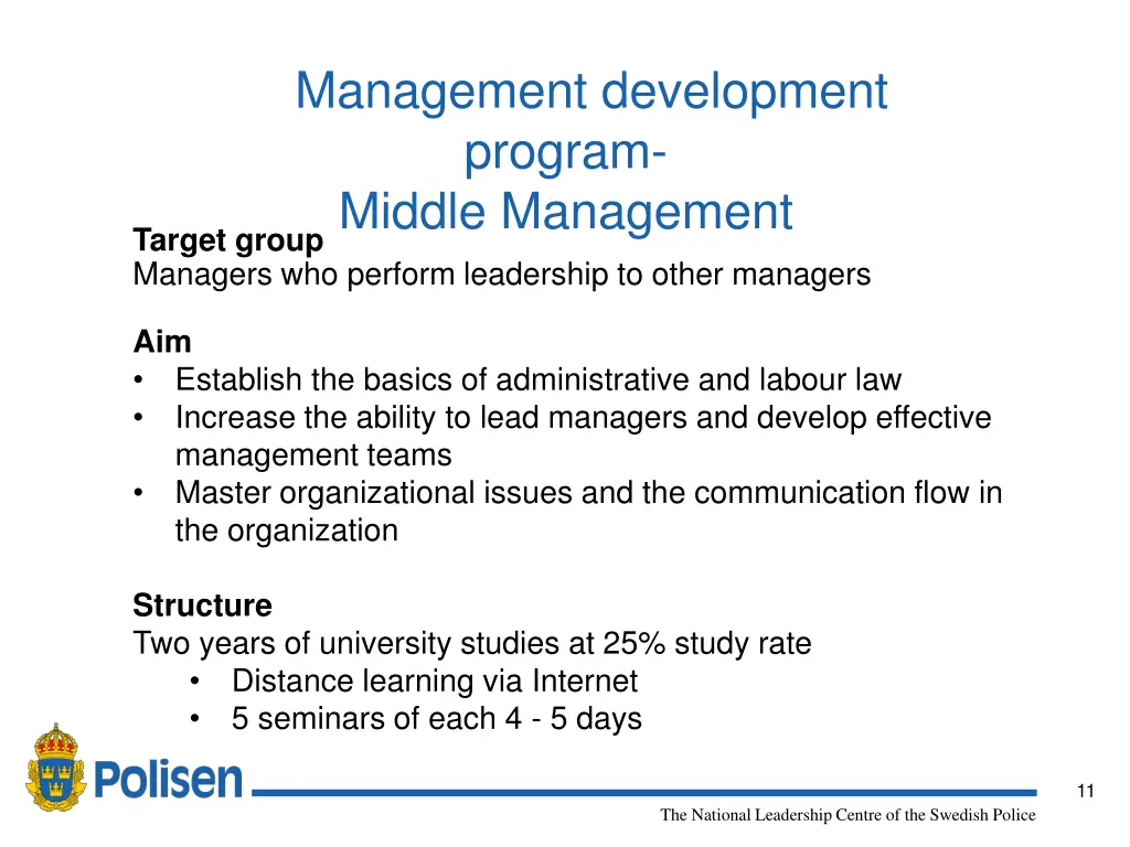 management development program middle management