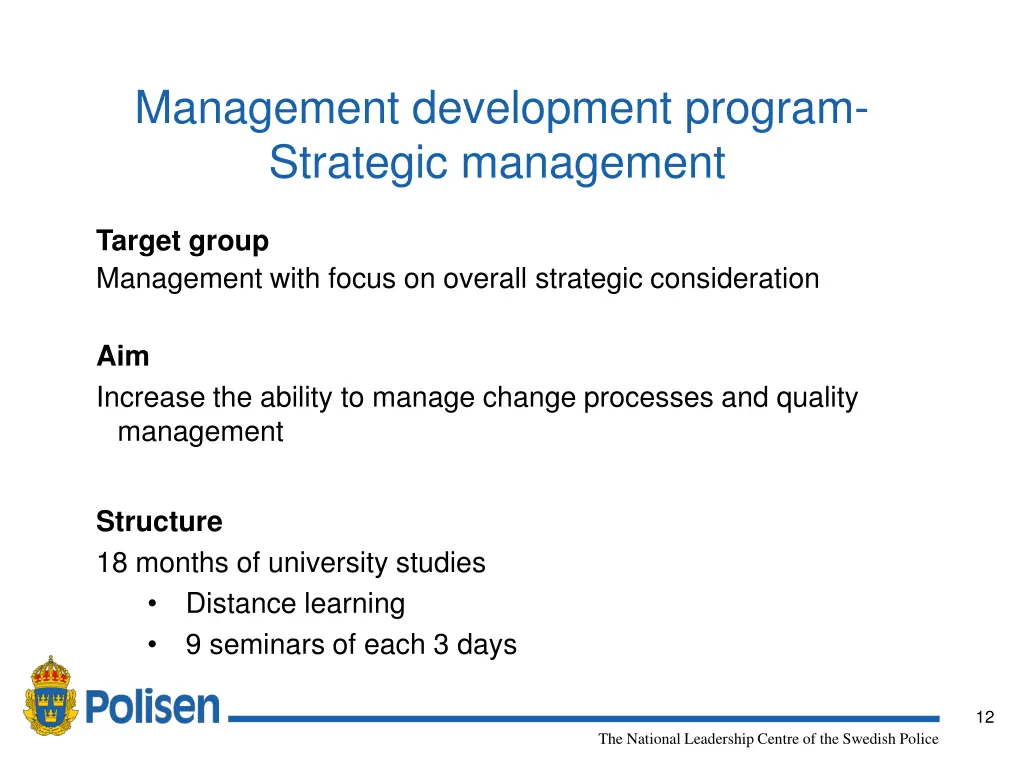 management development program strategic