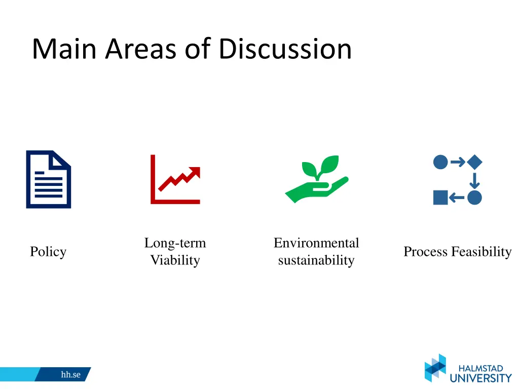 main areas of discussion