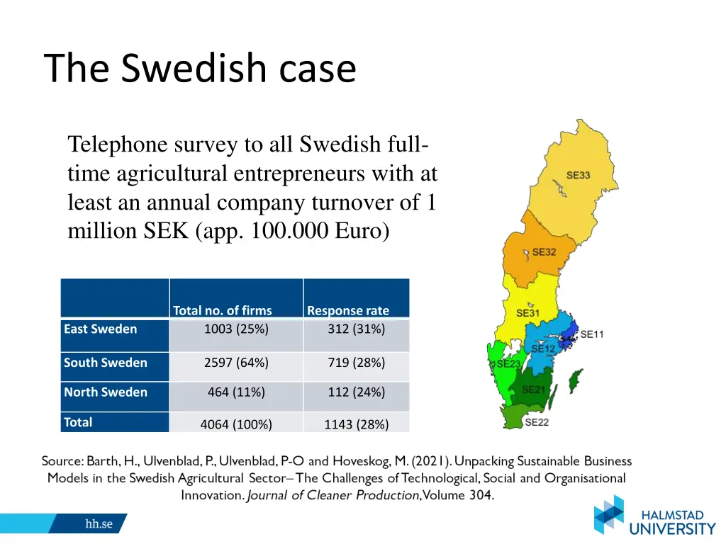 the swedish case