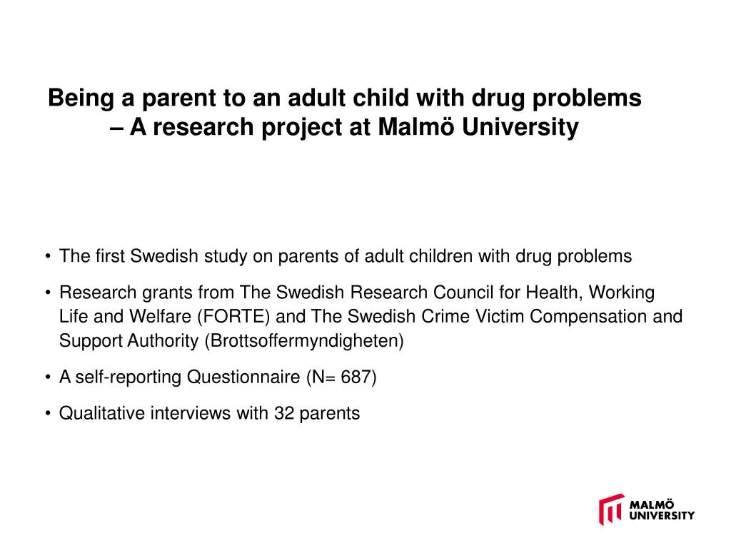 being a parent to an adult child with drug