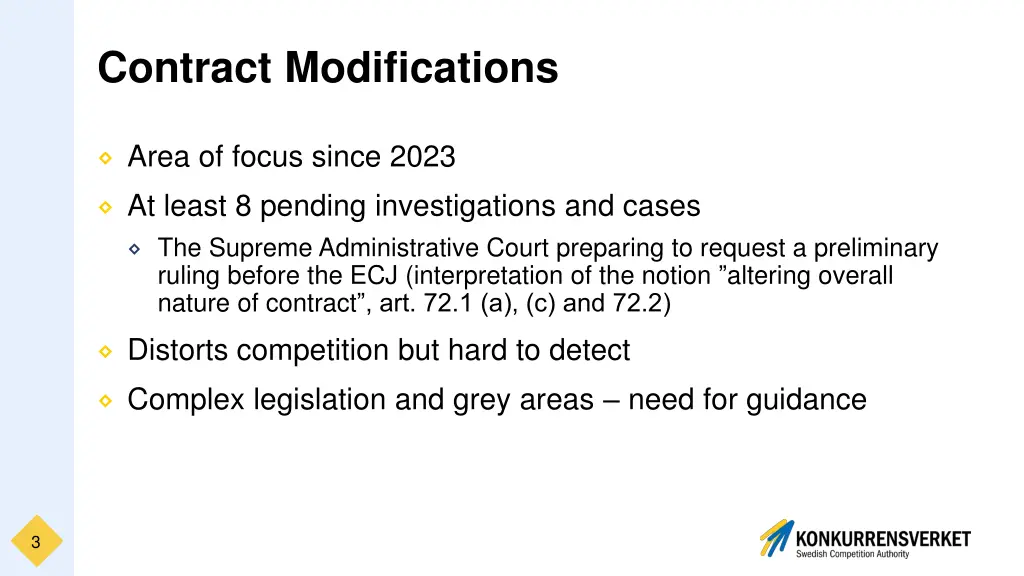 contract modifications