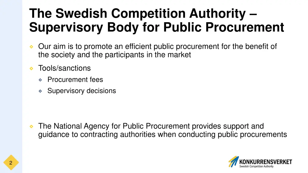 the swedish competition authority supervisory