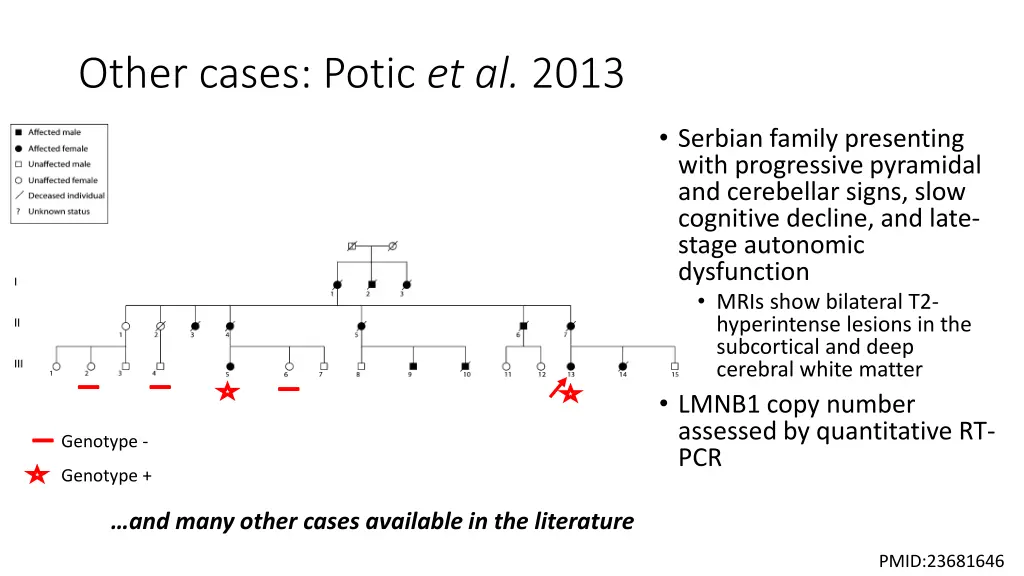 other cases potic et al 2013