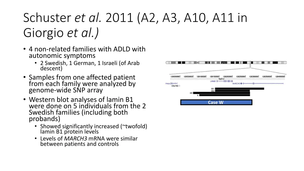 schuster et al 2011 a2 a3 a10 a11 in giorgio et al