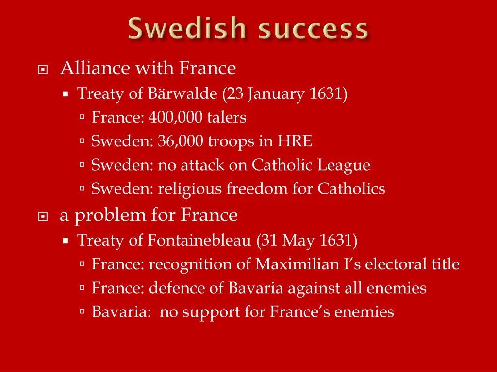 alliance with france treaty of b rwalde