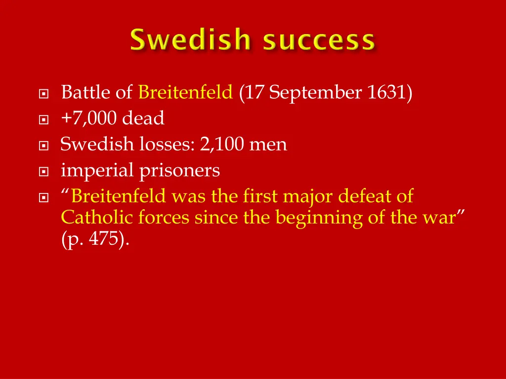 battle of breitenfeld 17 september 1631