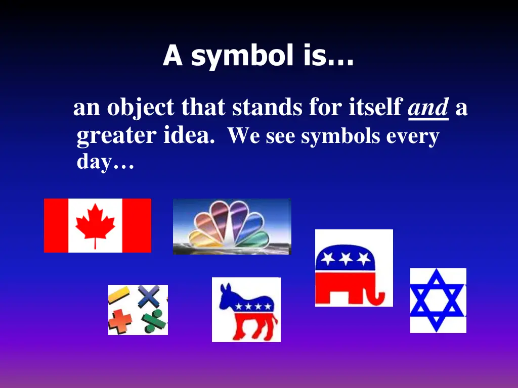 a symbol is