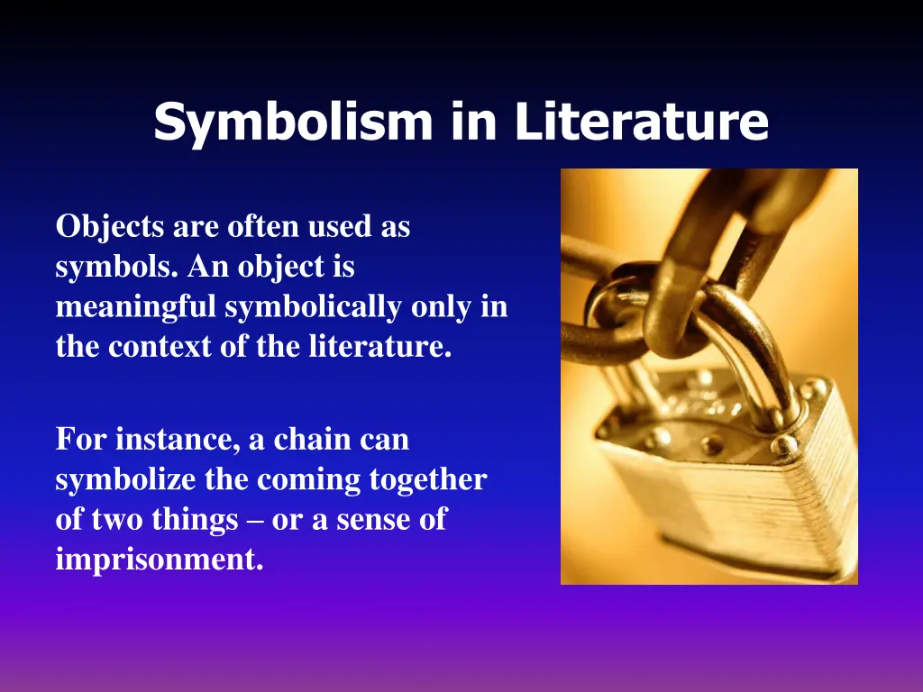 symbolism in literature