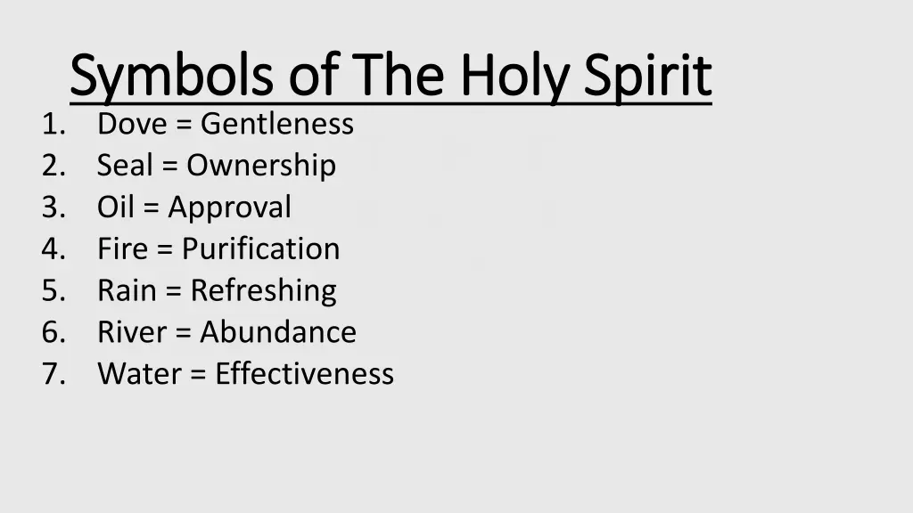 symbols of the holy spirit symbols of the holy 7