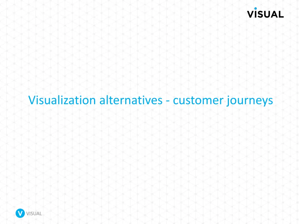 visualization alternatives customer journeys