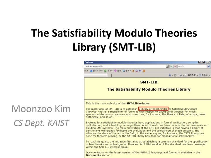 the satisfiability modulo theories library smt lib