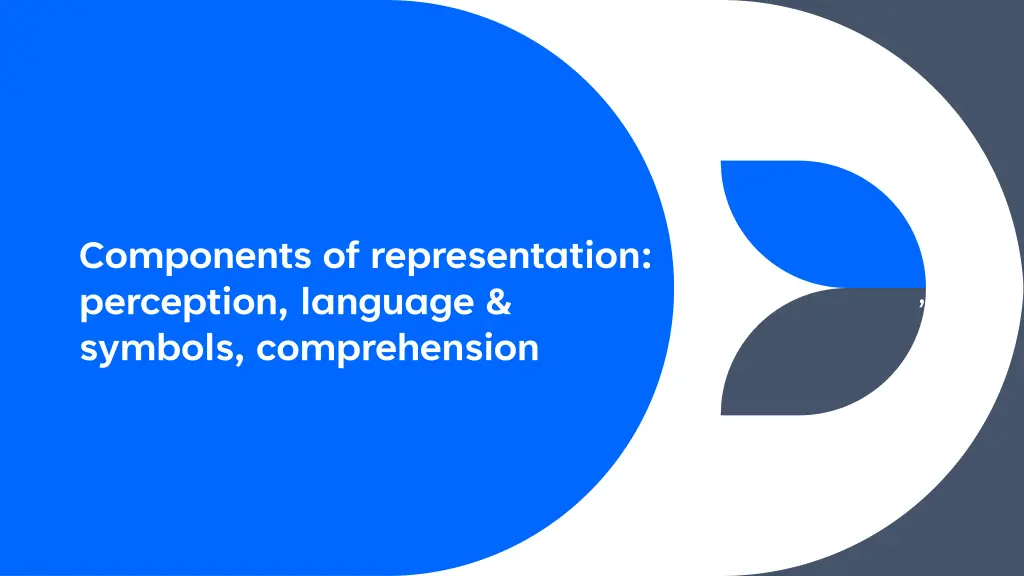 components of representation perception language