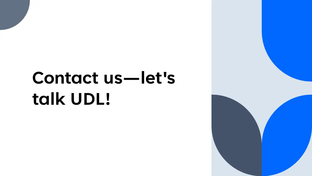 contact us let s talk udl