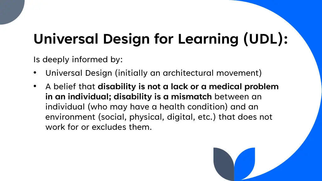 universal design for learning udl