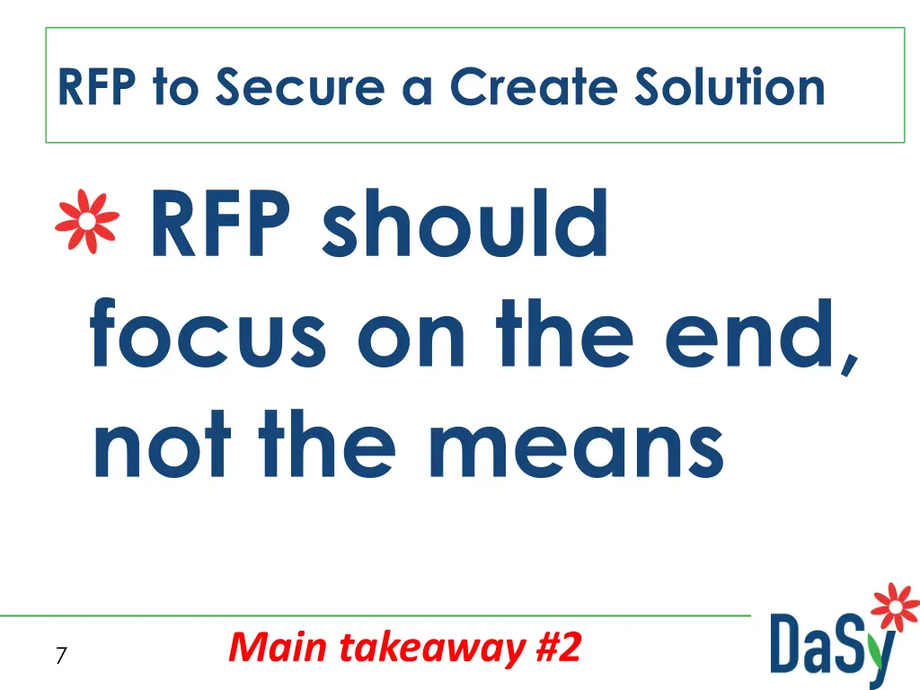 rfp to secure a create solution