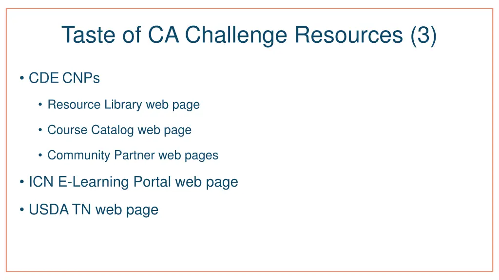 taste of ca challenge resources 3