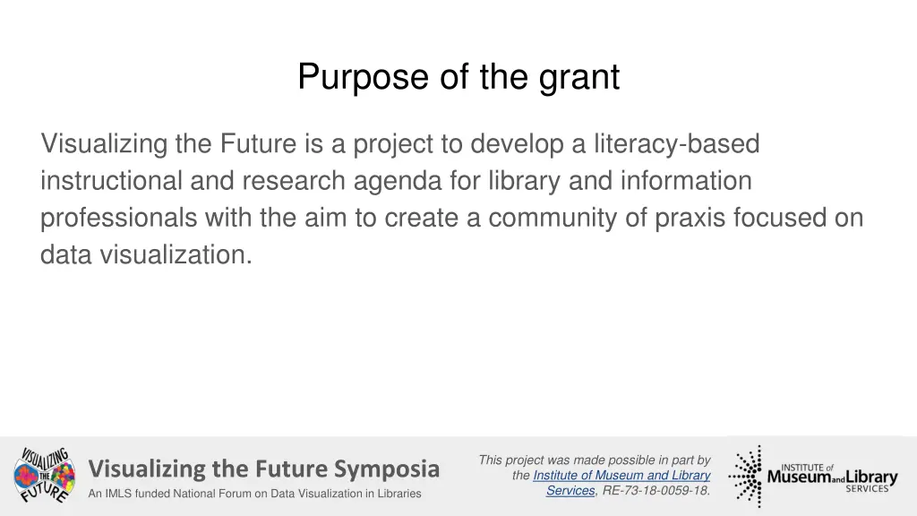 purpose of the grant