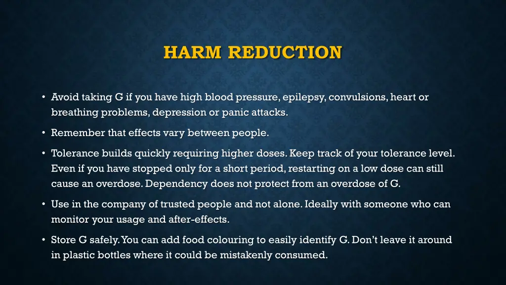 harm reduction 2