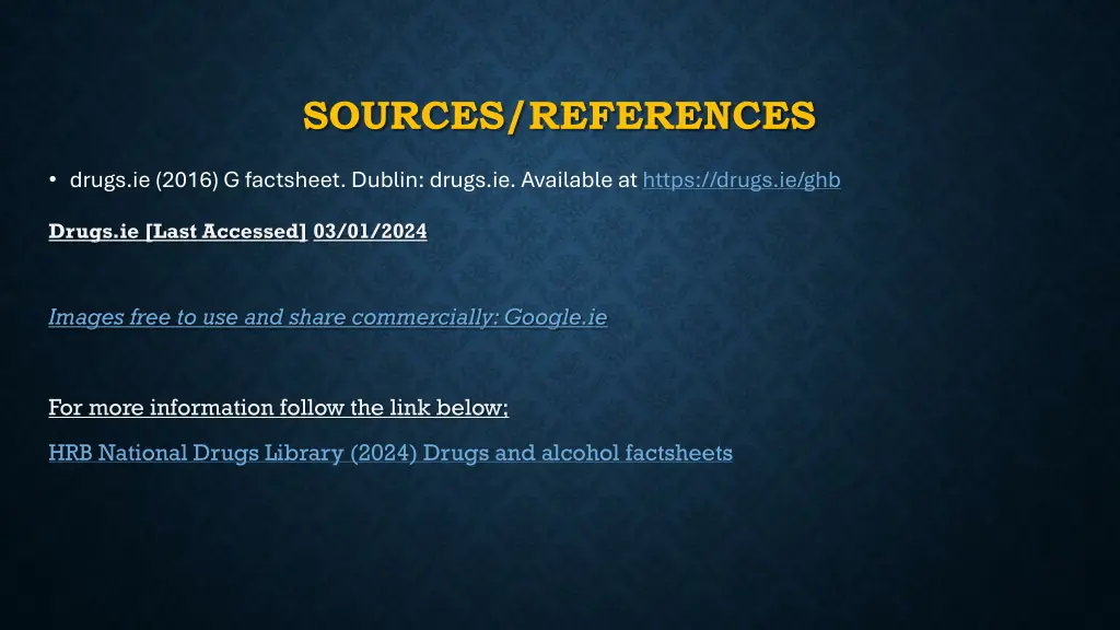 sources references