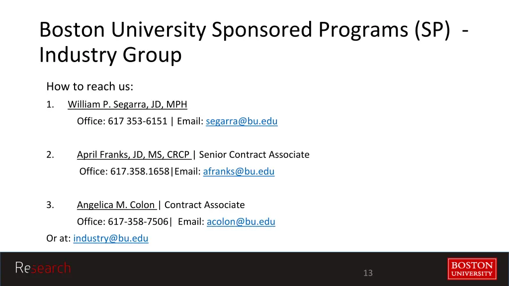 boston university sponsored programs sp industry 3