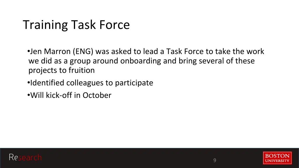 training task force