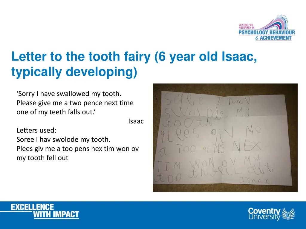 letter to the tooth fairy 6 year old isaac