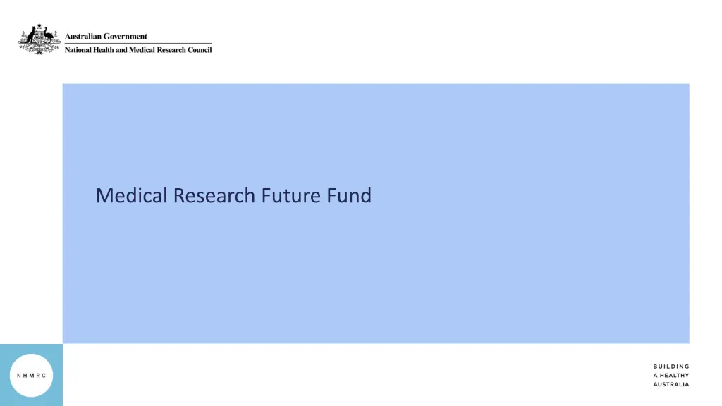 medical research future fund