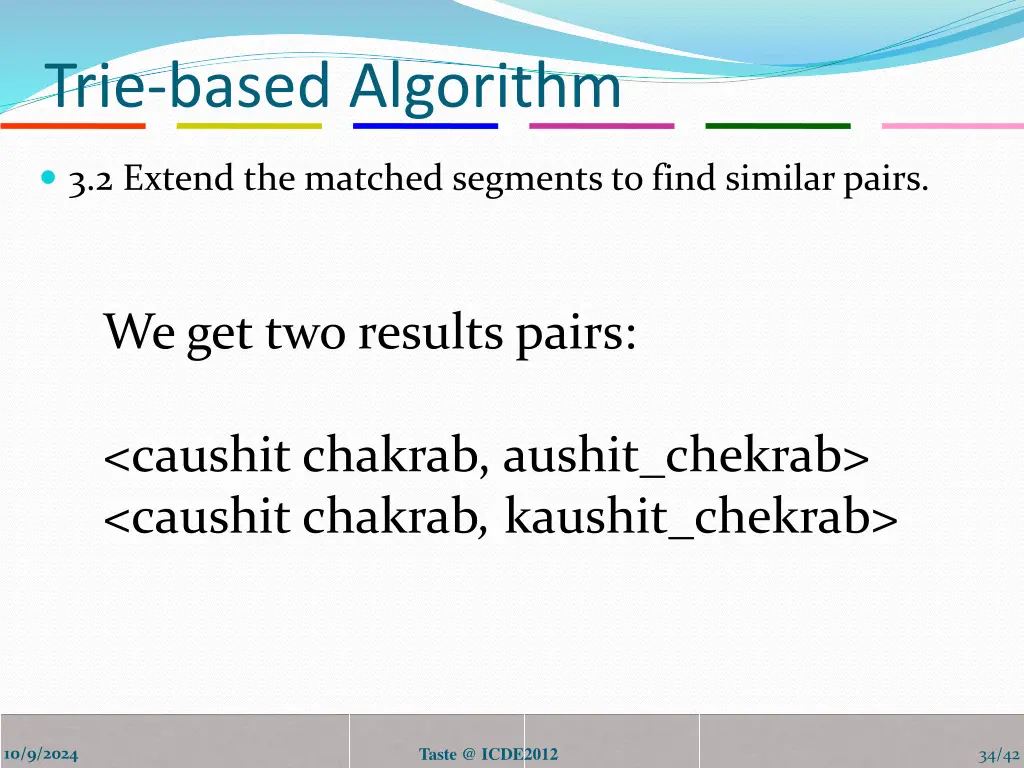 trie based algorithm 4