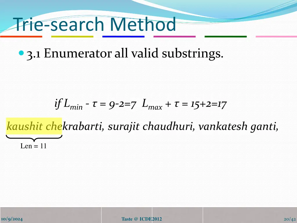 trie search method 2