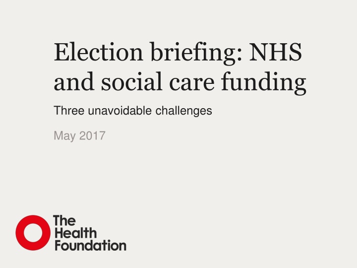 election briefing nhs and social care funding