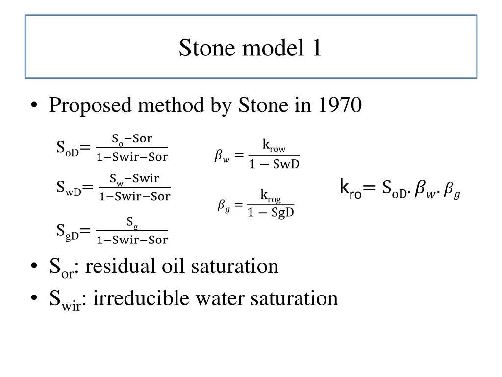 stone model 1