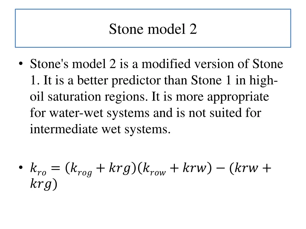 stone model 2