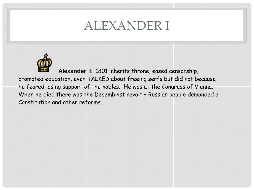 alexander i